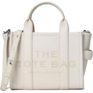 Marc Jacobs The Leather Small Tote Bag - COTTON/SILVER